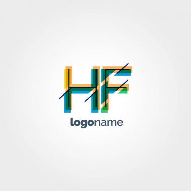 Multicolour mektup logo Hf