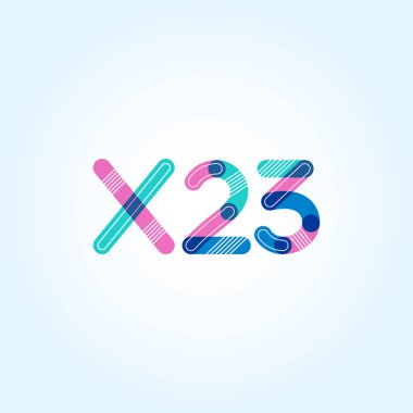 harf ve rakam logo X23