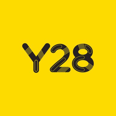 harf ve rakam çağdaş şirket logosu