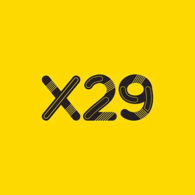 harf ve rakam logo X29