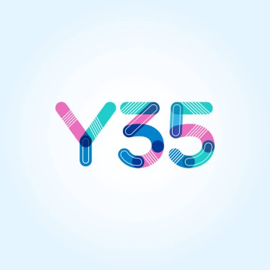 harf ve rakam çağdaş şirket logosu