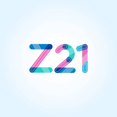 harf ve rakam çağdaş şirket logosu