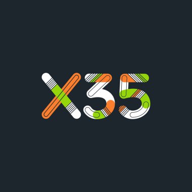harf ve rakam logo X35