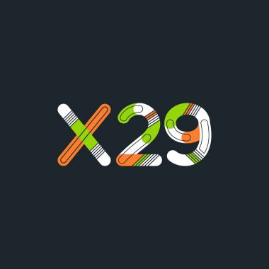 harf ve rakam logo X29