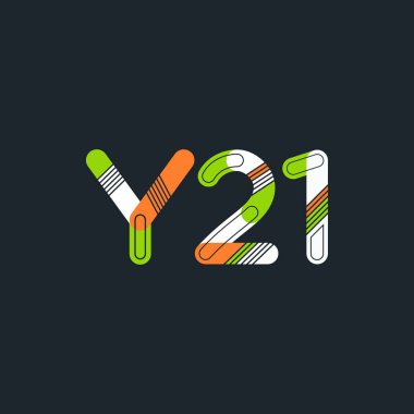 harf ve rakam çağdaş şirket logosu