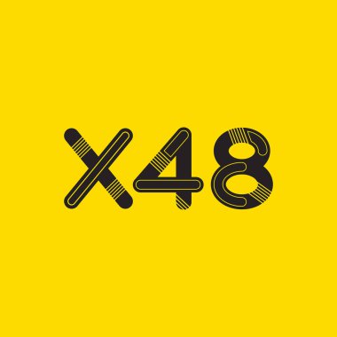 harf ve rakam logo X48