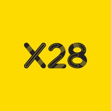 harf ve rakam logo X28