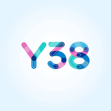 harf ve rakam çağdaş şirket logosu