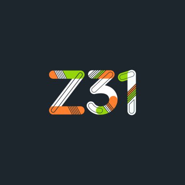 harf ve rakam çağdaş şirket logosu