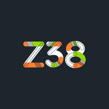 harf ve rakam çağdaş şirket logosu