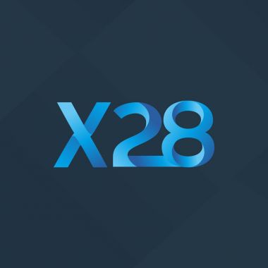 Ortak mektup ve sayı logosu X28