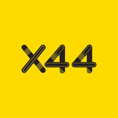 harf ve rakam logo X44