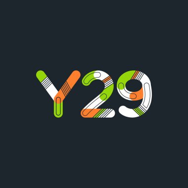 harf ve rakam çağdaş şirket logosu