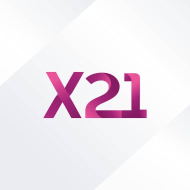 Ortak mektup ve sayı logosu X21