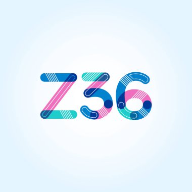 harf ve rakam çağdaş şirket logosu