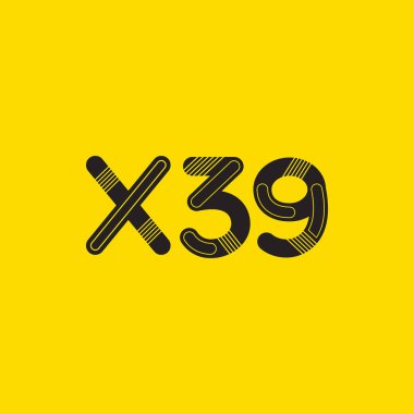 harf ve rakam logo X39