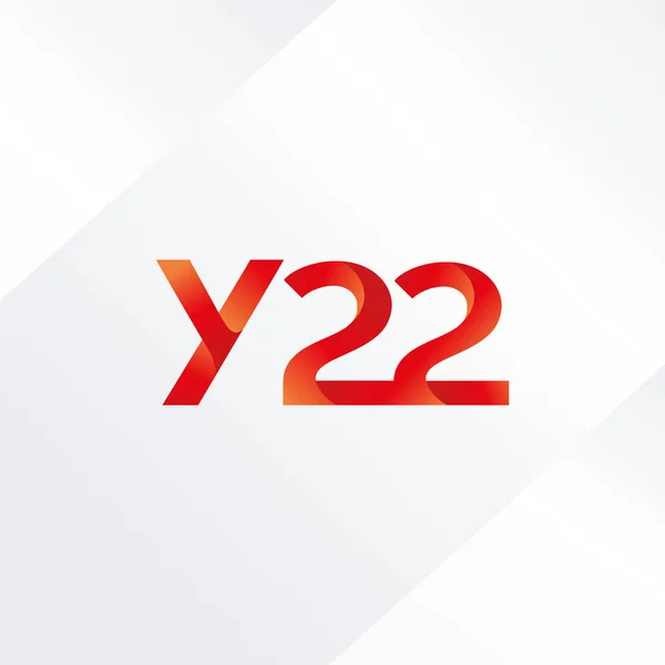 Společný dopis logo Y22 — Stockový vektor