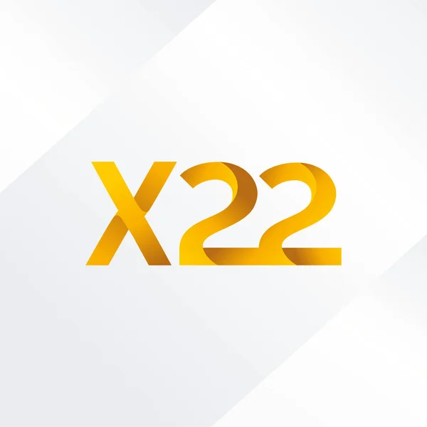 Gemensam skrivelse logotyp X22 — Stock vektor