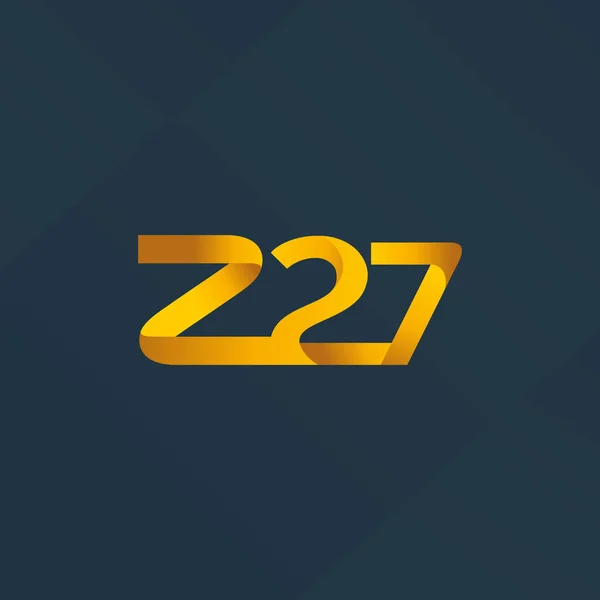 Logo común de la carta Z27 — Vector de stock