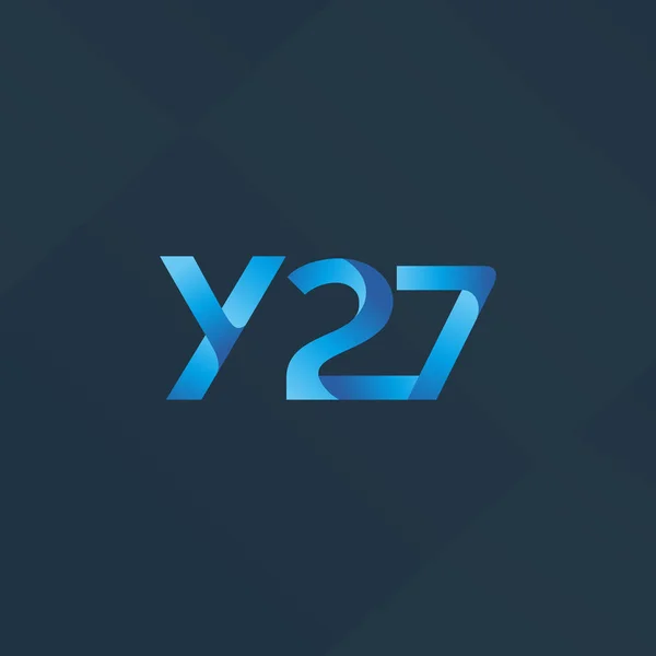 Společný dopis logo Y27 — Stockový vektor