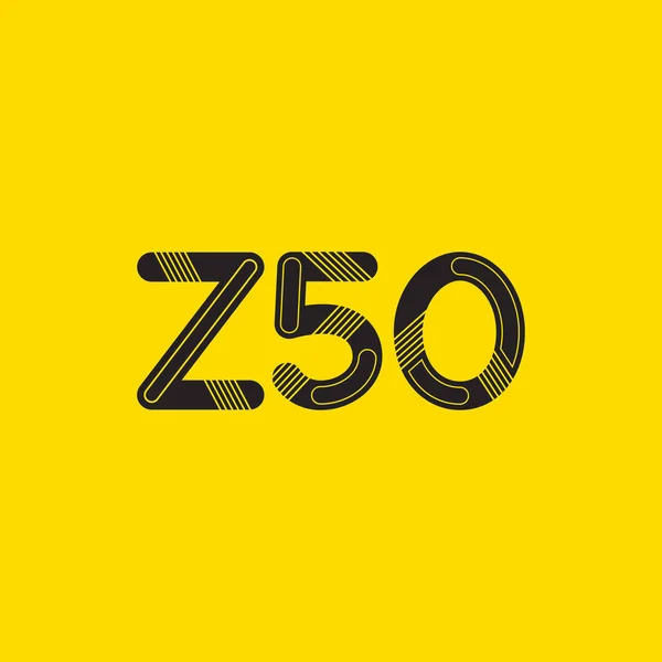 Gezamenlijke brief logo Z50 — Stockvector