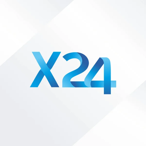 Logo de la carta conjunta X24 — Archivo Imágenes Vectoriales