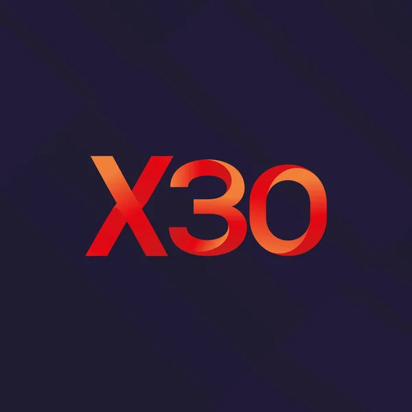 共同書簡ロゴ X30 — ストックベクタ