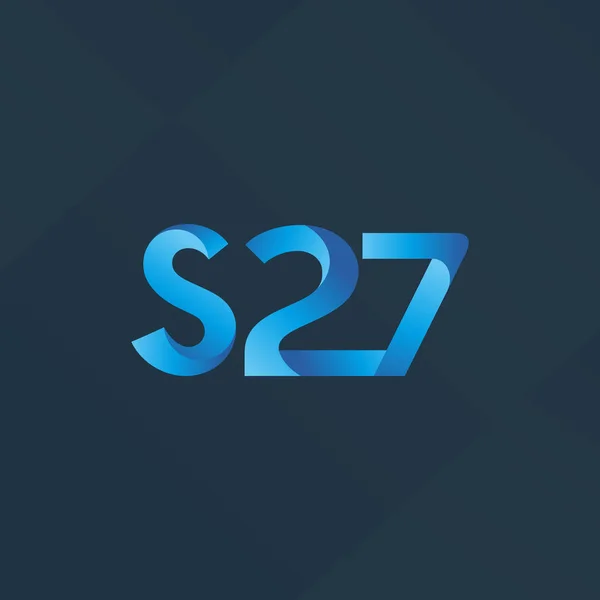 Gemeinsamer Brief logo s27 — Stockvektor