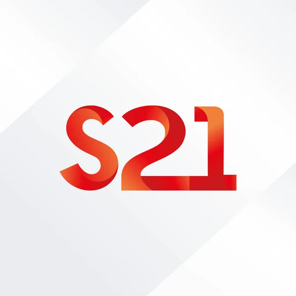 Logotipo da carta comum S21 — Vetor de Stock