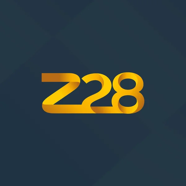 Logo común de la carta Z28 — Vector de stock
