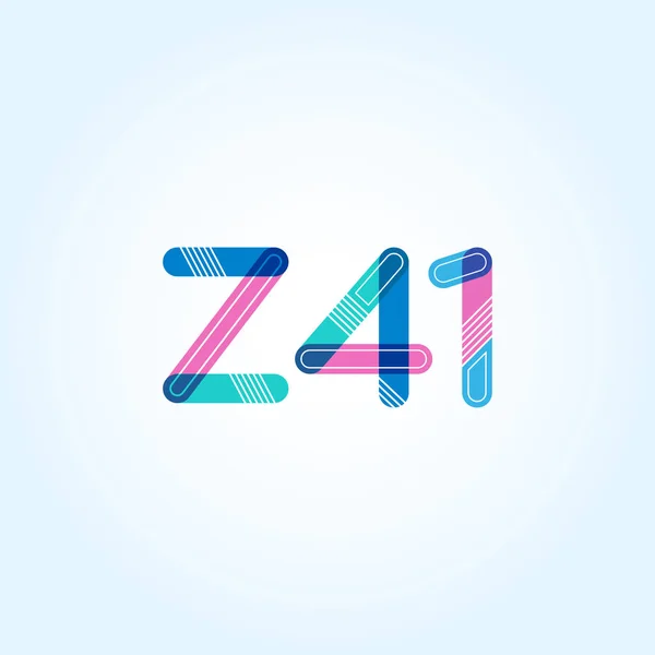 Logo común de la carta Z41 — Vector de stock