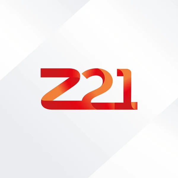 Logo común de la carta Z21 — Vector de stock