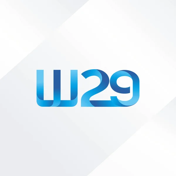 Wspólny list logo W29 — Wektor stockowy