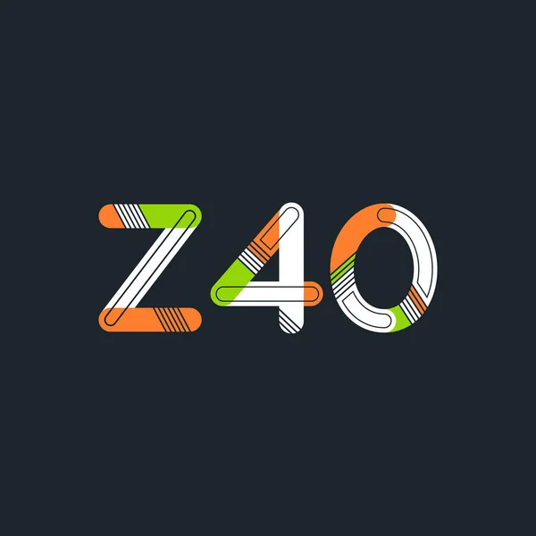 共同書簡ロゴ Z40 — ストックベクタ