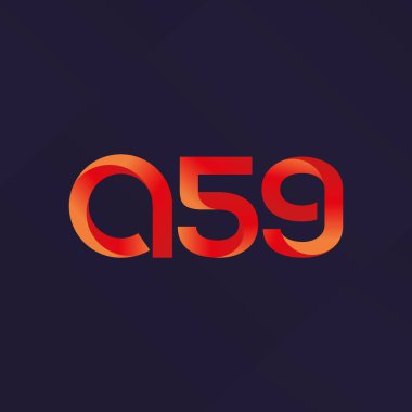 A59 mektup ve sayı logo simge