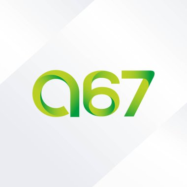 A67 mektup ve sayı logo simge