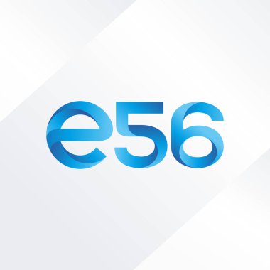 E56 mektup ve sayı logo simge