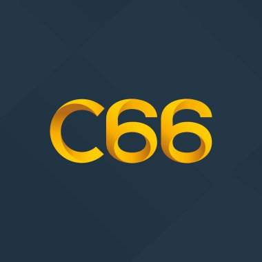 C66 mektup ve sayı logo simge