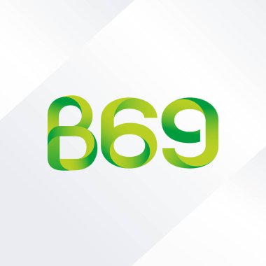 B69 mektup ve sayı logo simge