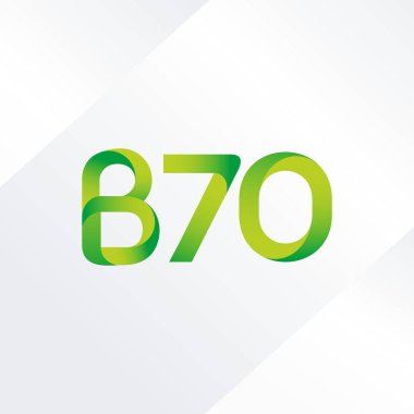 B70 mektup ve sayı logo simge