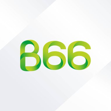 B66 mektup ve sayı logo simge