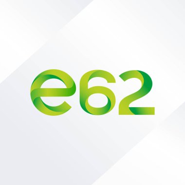 E62 mektup ve sayı logo simge