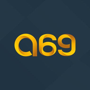 A69 mektup ve sayı logo simge