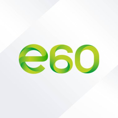 E60 mektup ve sayı logo simge