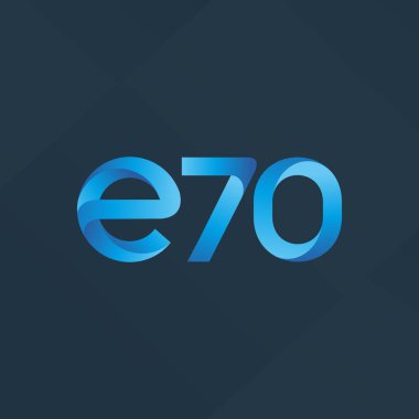 E70 mektup ve sayı logo simge