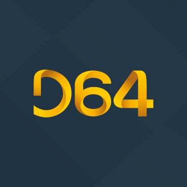 D64 mektup ve sayı logo simge