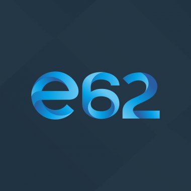 E62 mektup ve sayı logo simge