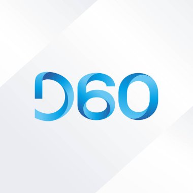 D60 mektup ve sayı logo simge