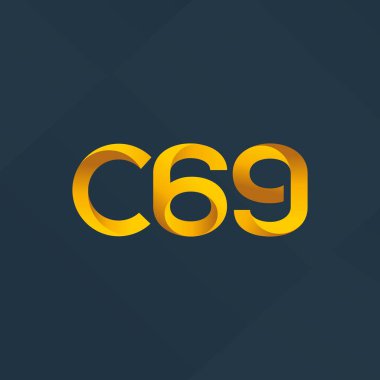C69 mektup ve sayı logo simge