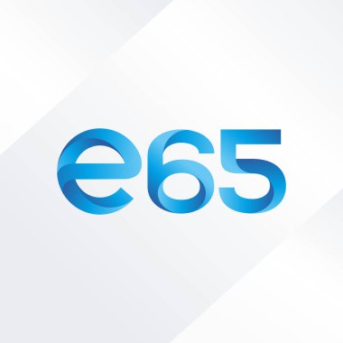 E65 mektup ve sayı logo simge